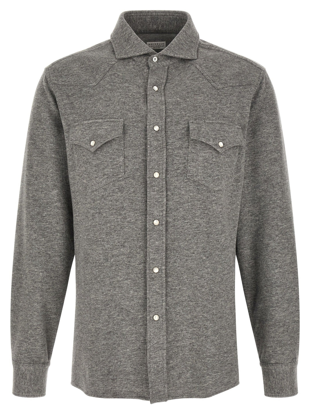 Brunello Cucinelli Gray Cashmere Blouse