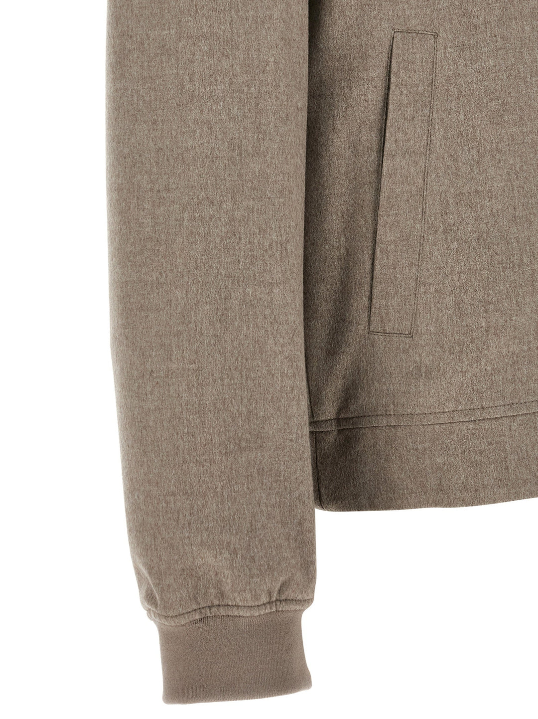 Men’s Brunello Cucinelli Gray Cashmere Bomber
