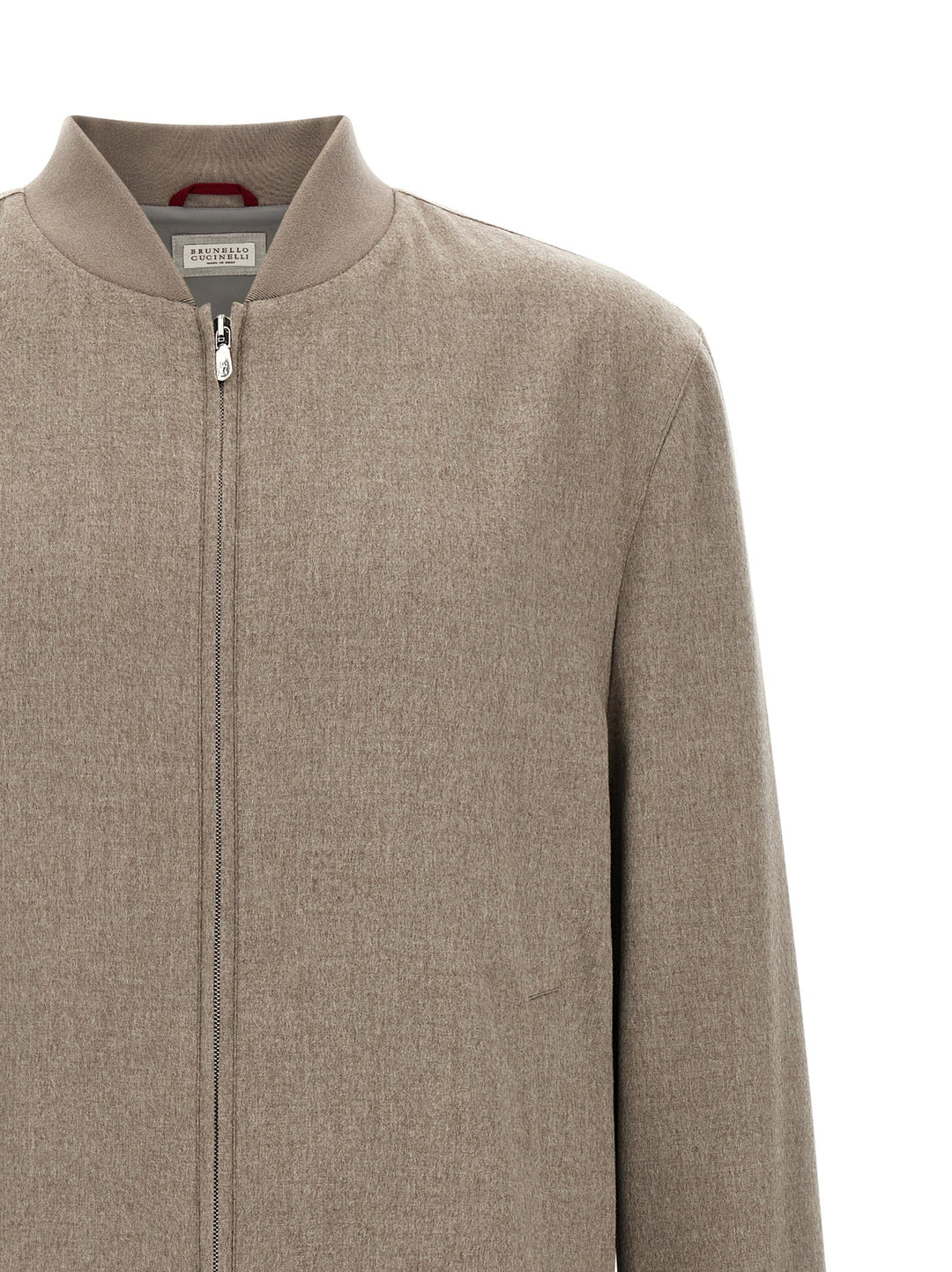 Men’s Brunello Cucinelli Gray Cashmere Bomber