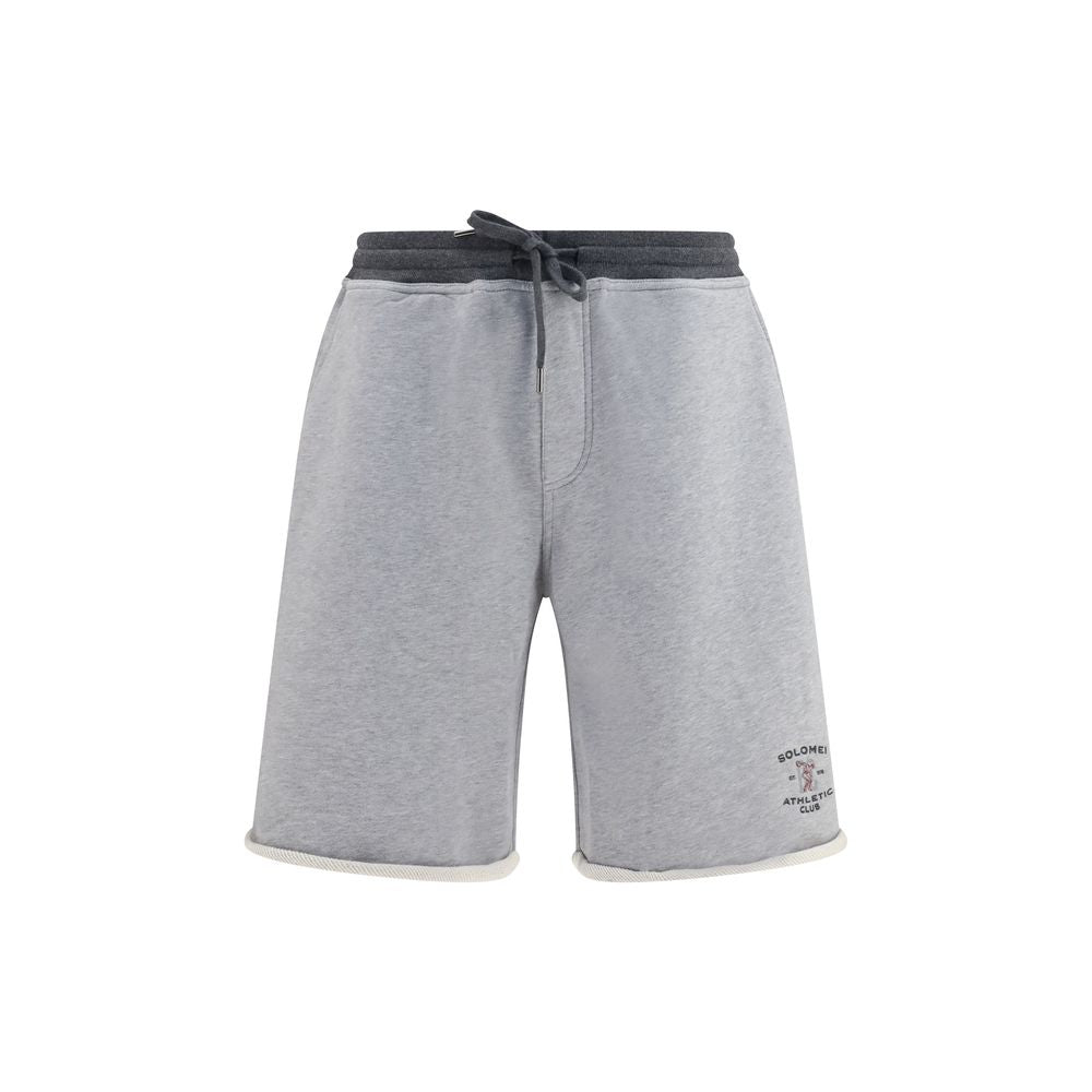 Men’s Brunello Cucinelli Gray Cotton Bermuda Shorts