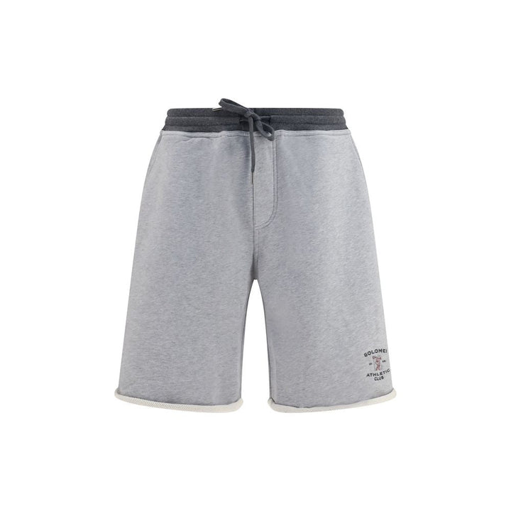 Men’s Brunello Cucinelli Gray Cotton Bermuda Shorts