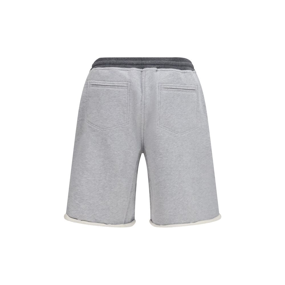 Men’s Brunello Cucinelli Gray Cotton Bermuda Shorts