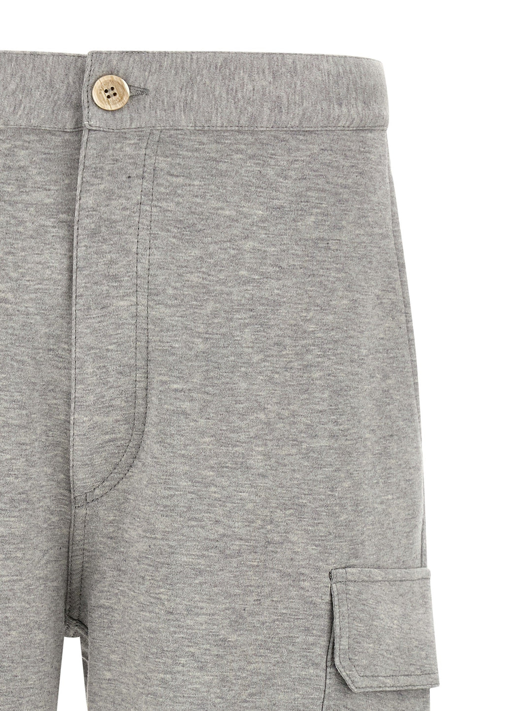 Brunello Cucinelli Gray Cotton Bermuda Shorts