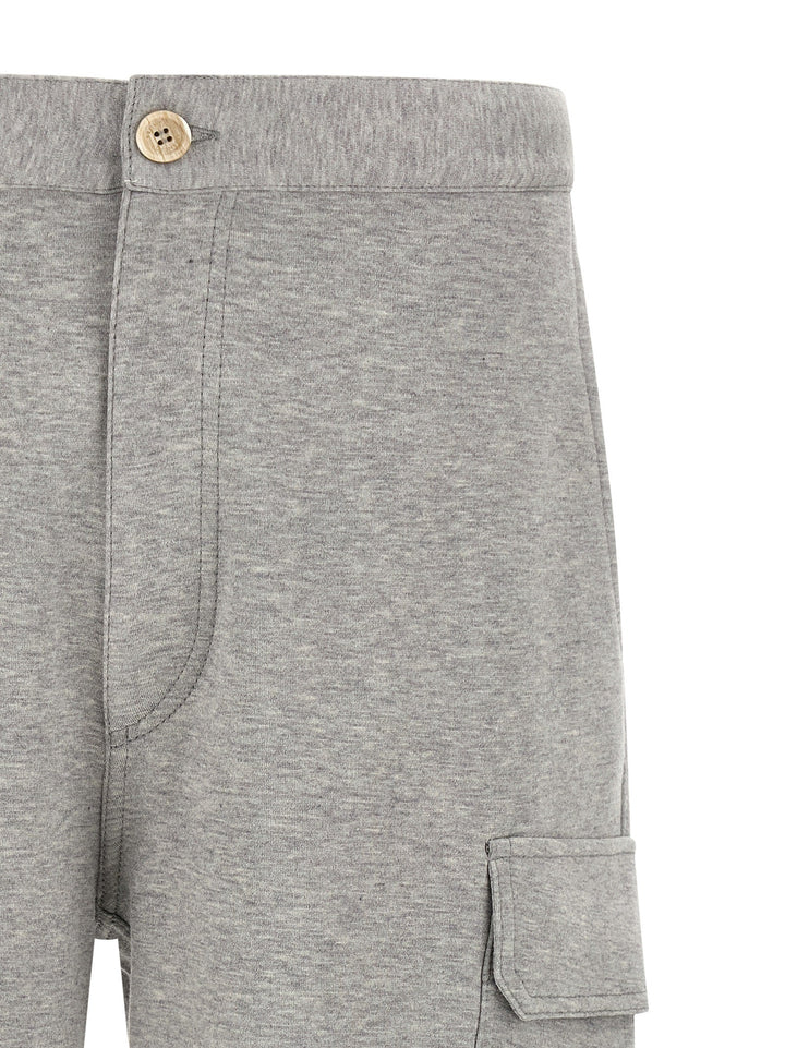 Brunello Cucinelli Gray Cotton Bermuda Shorts