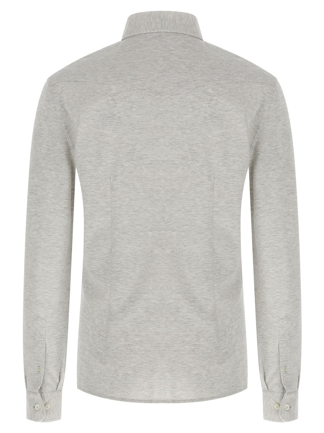 Brunello Cucinelli Gray Cotton Blouse