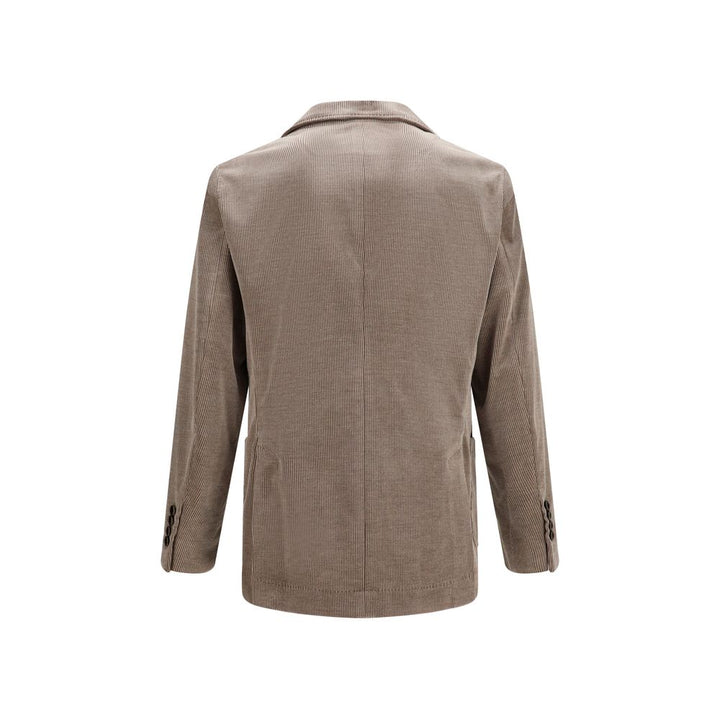 Men’s Brunello Cucinelli Gray Cotton Full-length Jacket