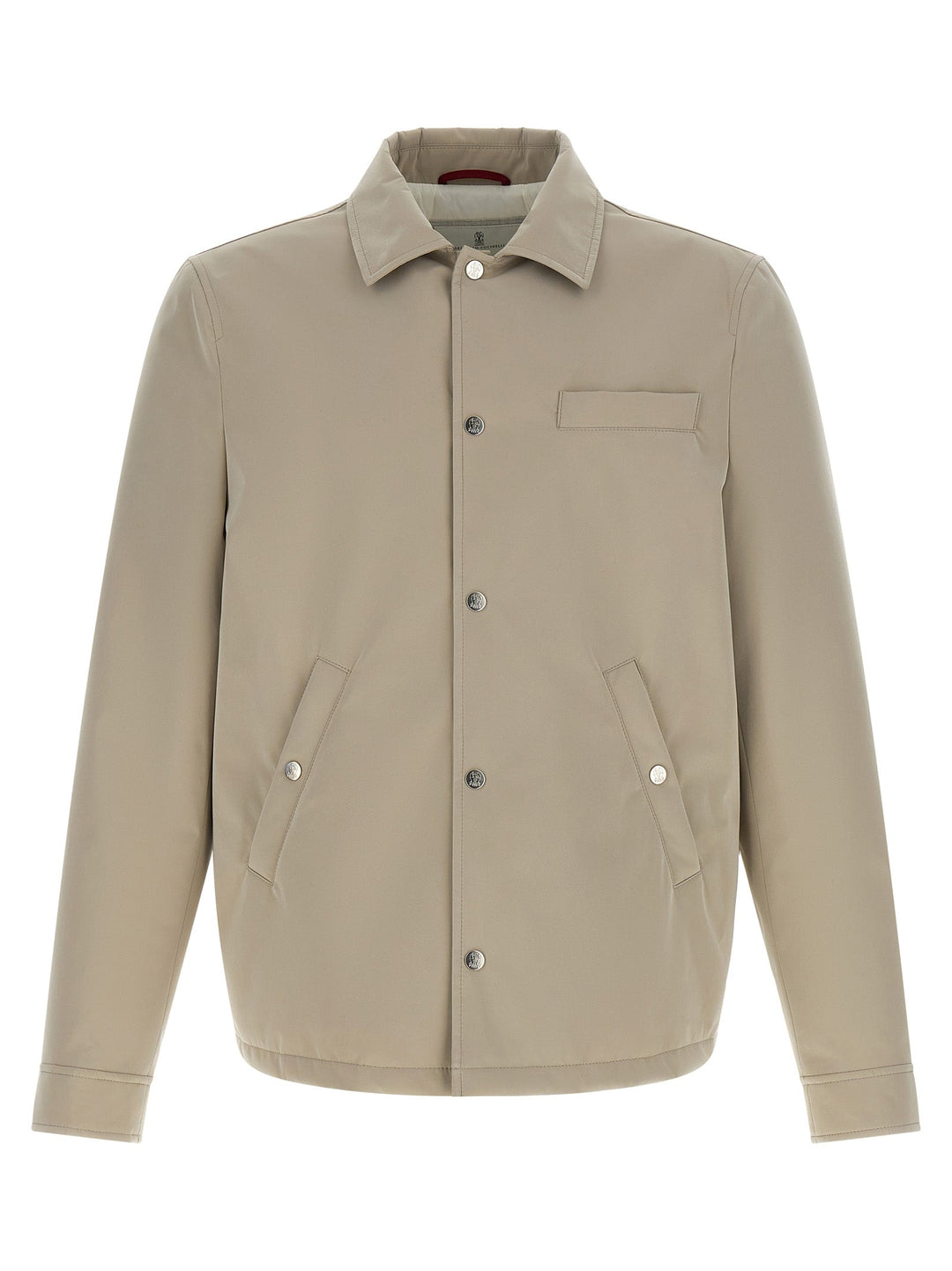 Men’s Brunello Cucinelli Gray Polyester Full-length Jacket