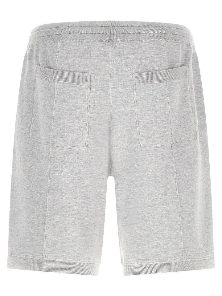 Men’s Brunello Cucinelli Gray Silk Bermuda Shorts