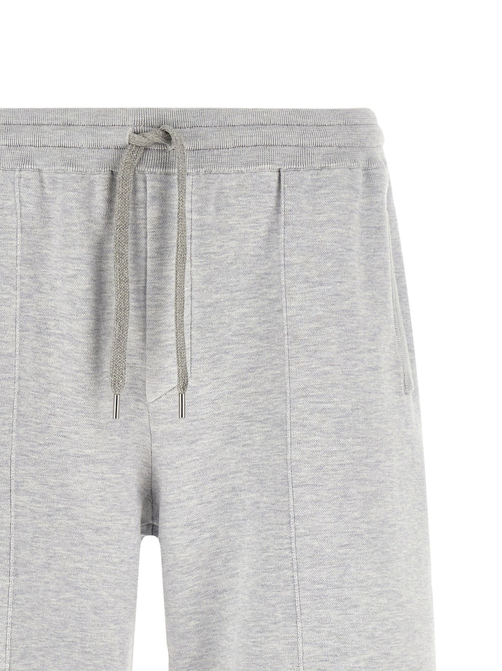 Men’s Brunello Cucinelli Gray Silk Bermuda Shorts