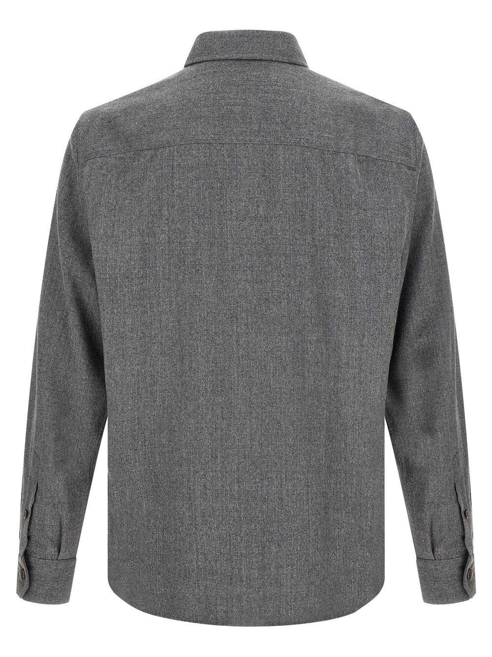 Brunello Cucinelli Gray Virgin Wool Blouse