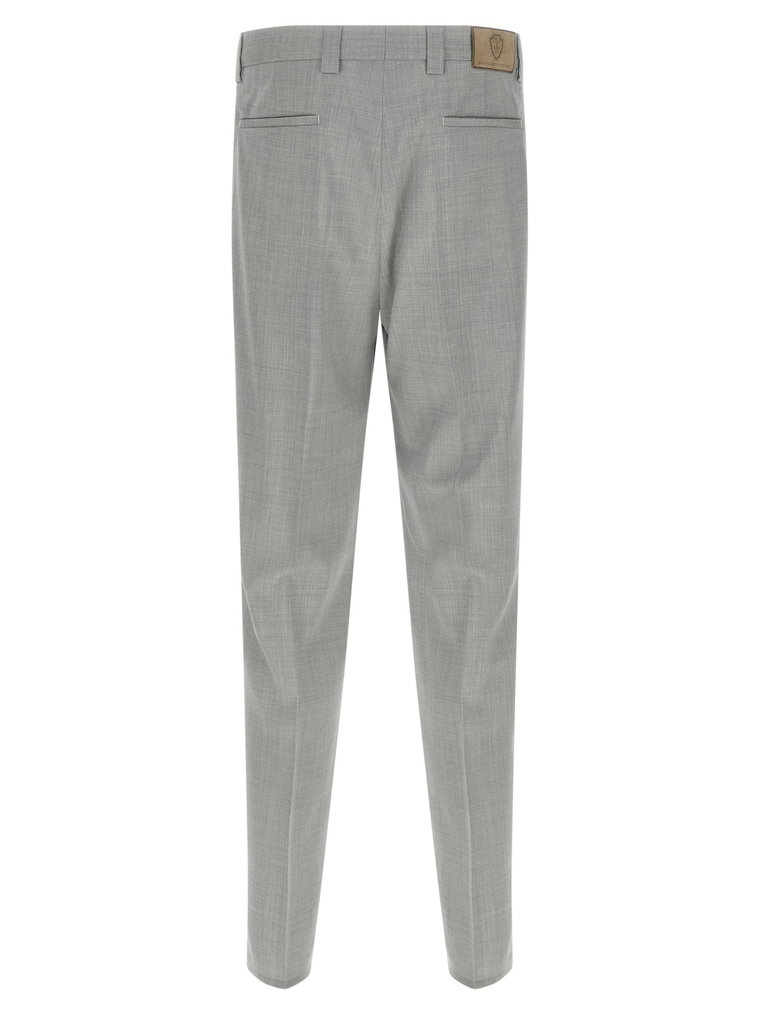 Brunello Cucinelli Gray Virgin Wool Dress Pants
