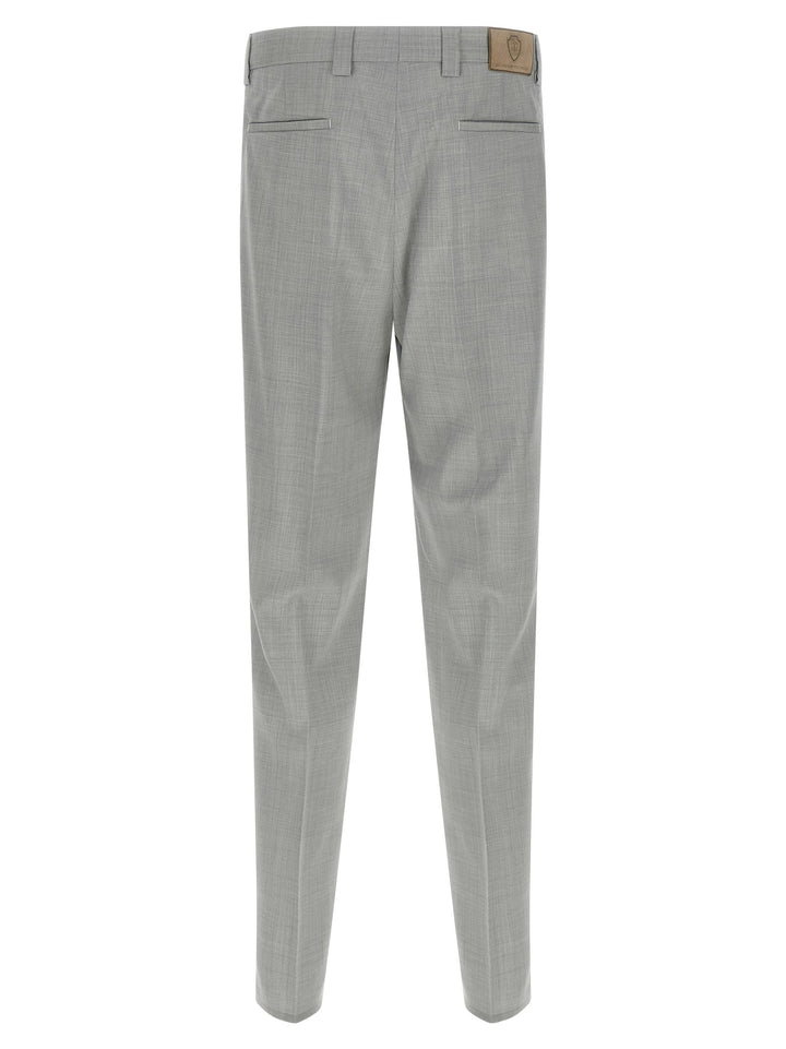 Brunello Cucinelli Gray Virgin Wool Dress Pants