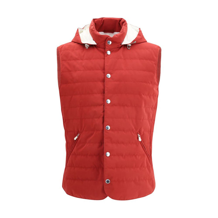 Men’s Brunello Cucinelli Multicolor Polyester Sleeveless Jacket