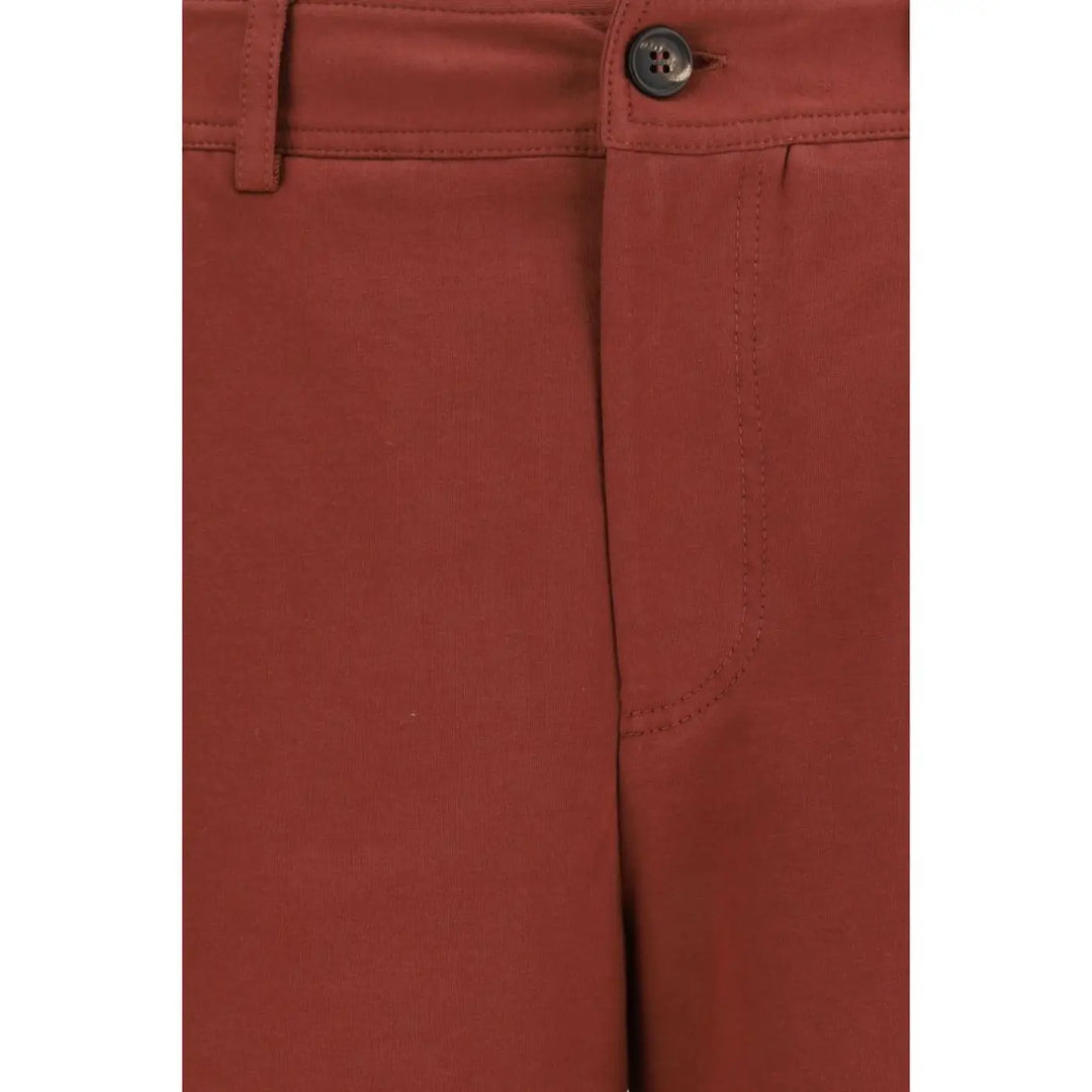 Men’s Brunello Cucinelli Red Cotton Bermuda Shorts
