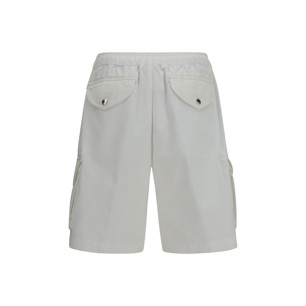 Men’s Brunello Cucinelli White Cotton Bermuda Shorts