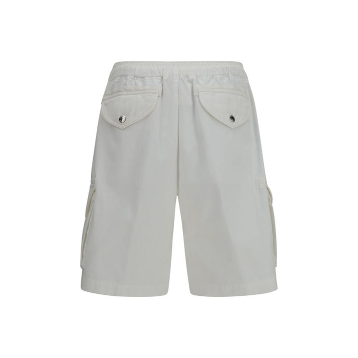 Men’s Brunello Cucinelli White Cotton Bermuda Shorts