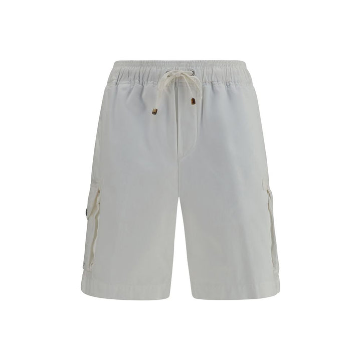 Men’s Brunello Cucinelli White Cotton Bermuda Shorts