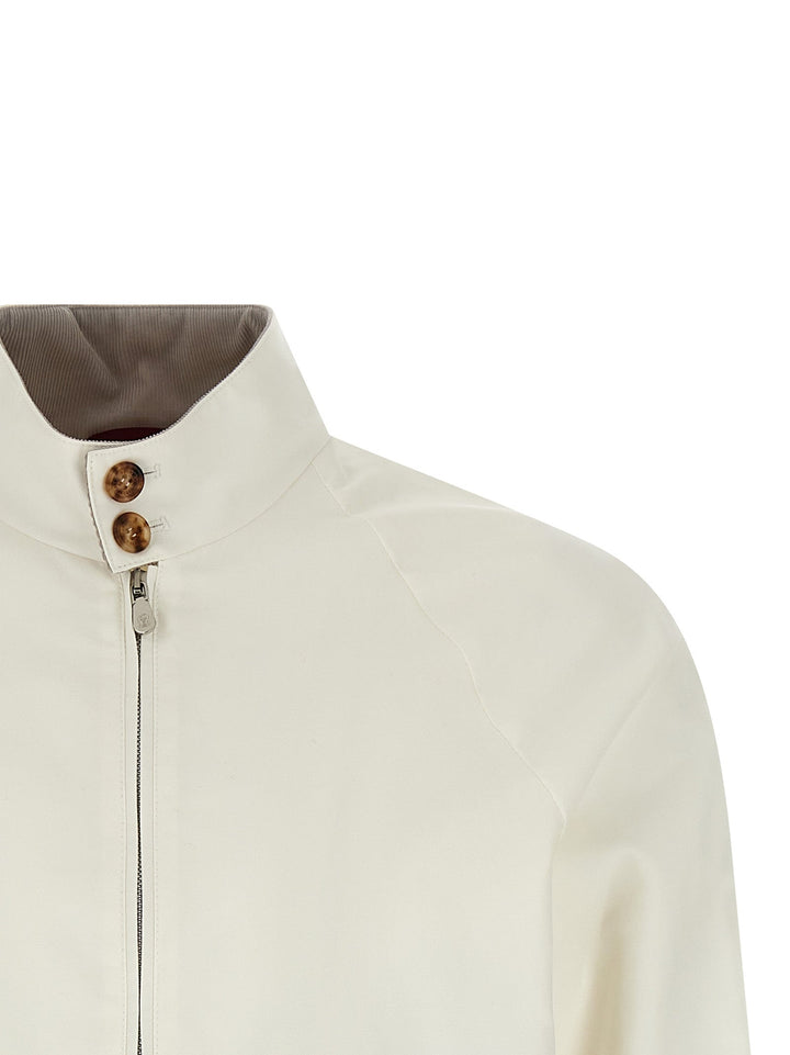 Men’s Brunello Cucinelli White Cotton Full-length Jacket