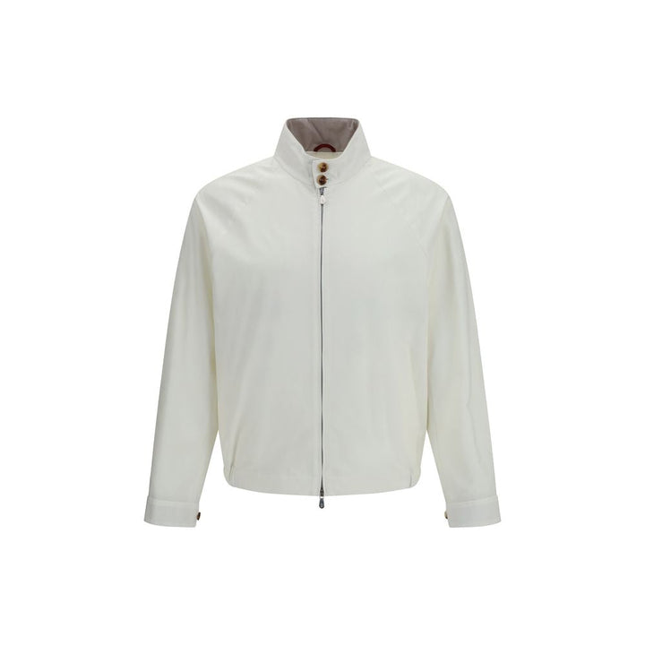 Men’s Brunello Cucinelli White Cotton Full-length Jacket