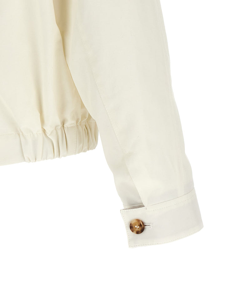 Men’s Brunello Cucinelli White Cotton Full-length Jacket