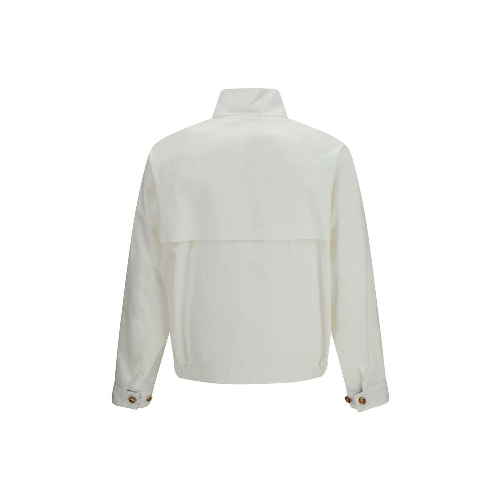 Men’s Brunello Cucinelli White Cotton Full-length Jacket