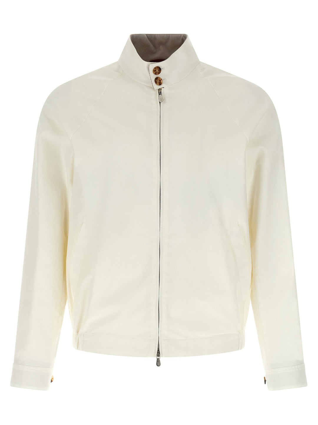 Men’s Brunello Cucinelli White Cotton Full-length Jacket