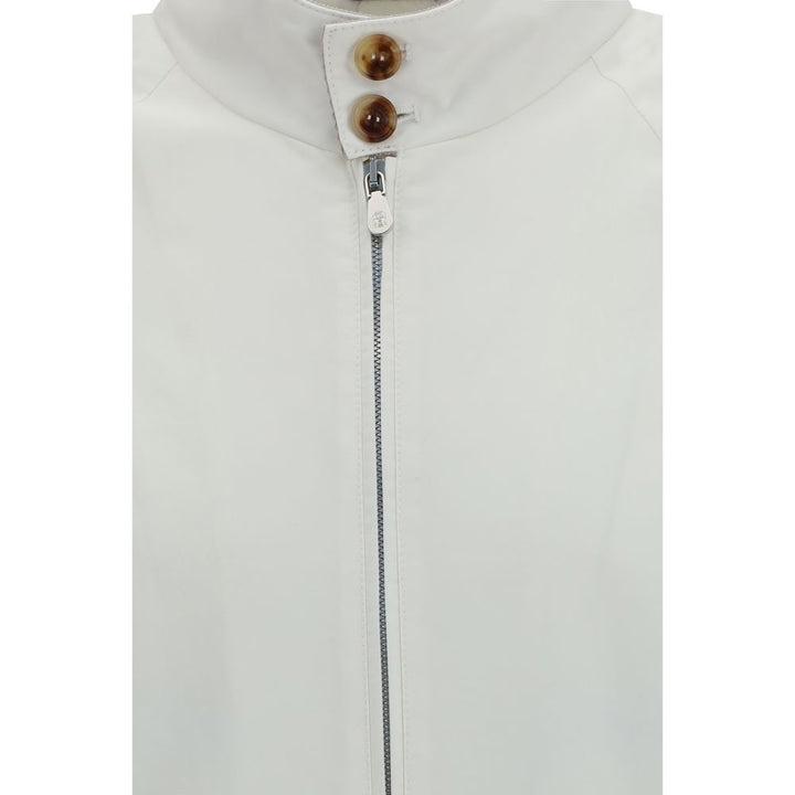 Men’s Brunello Cucinelli White Cotton Full-length Jacket