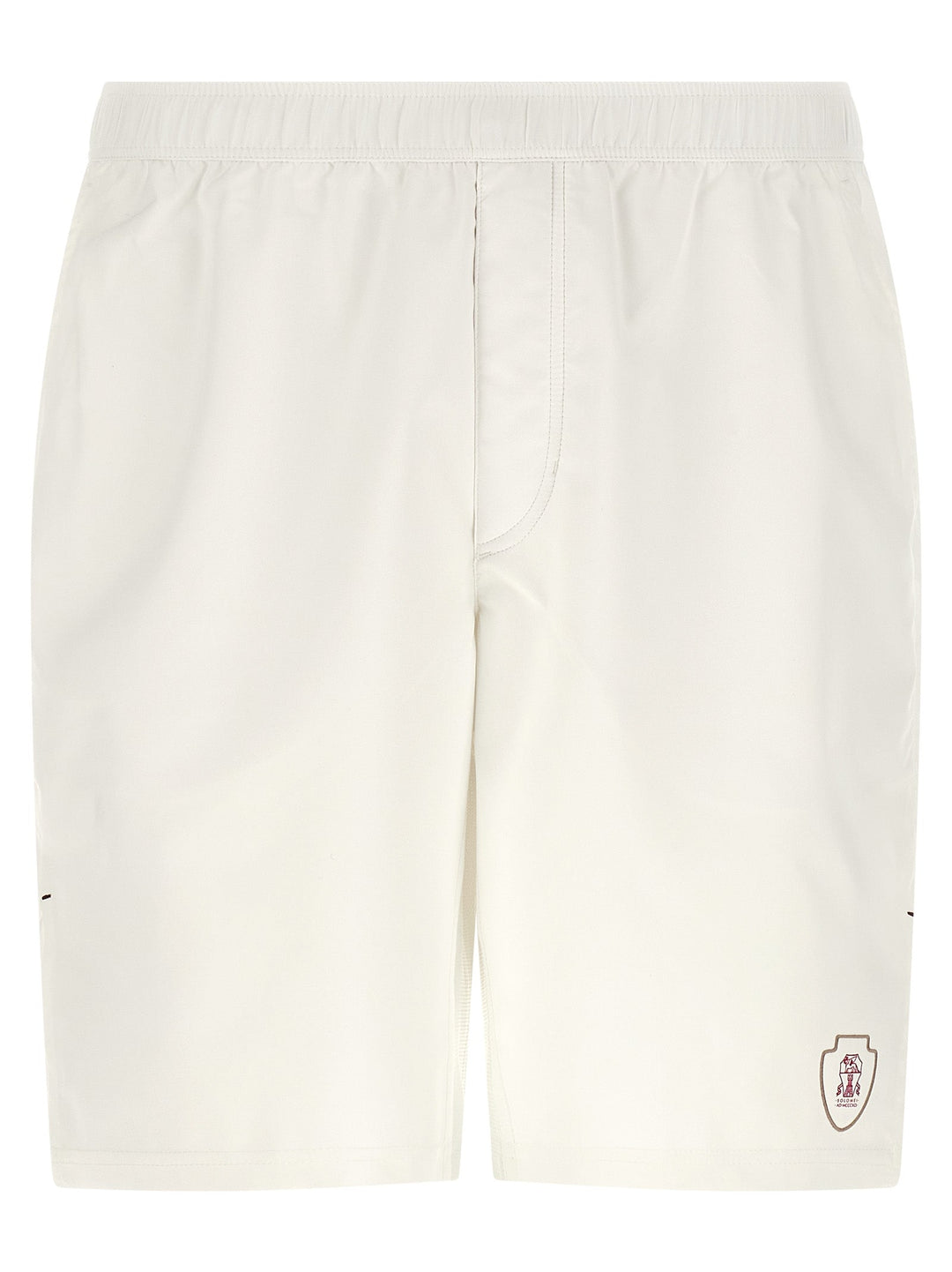 Brunello Cucinelli White Polyester Bermuda Shorts