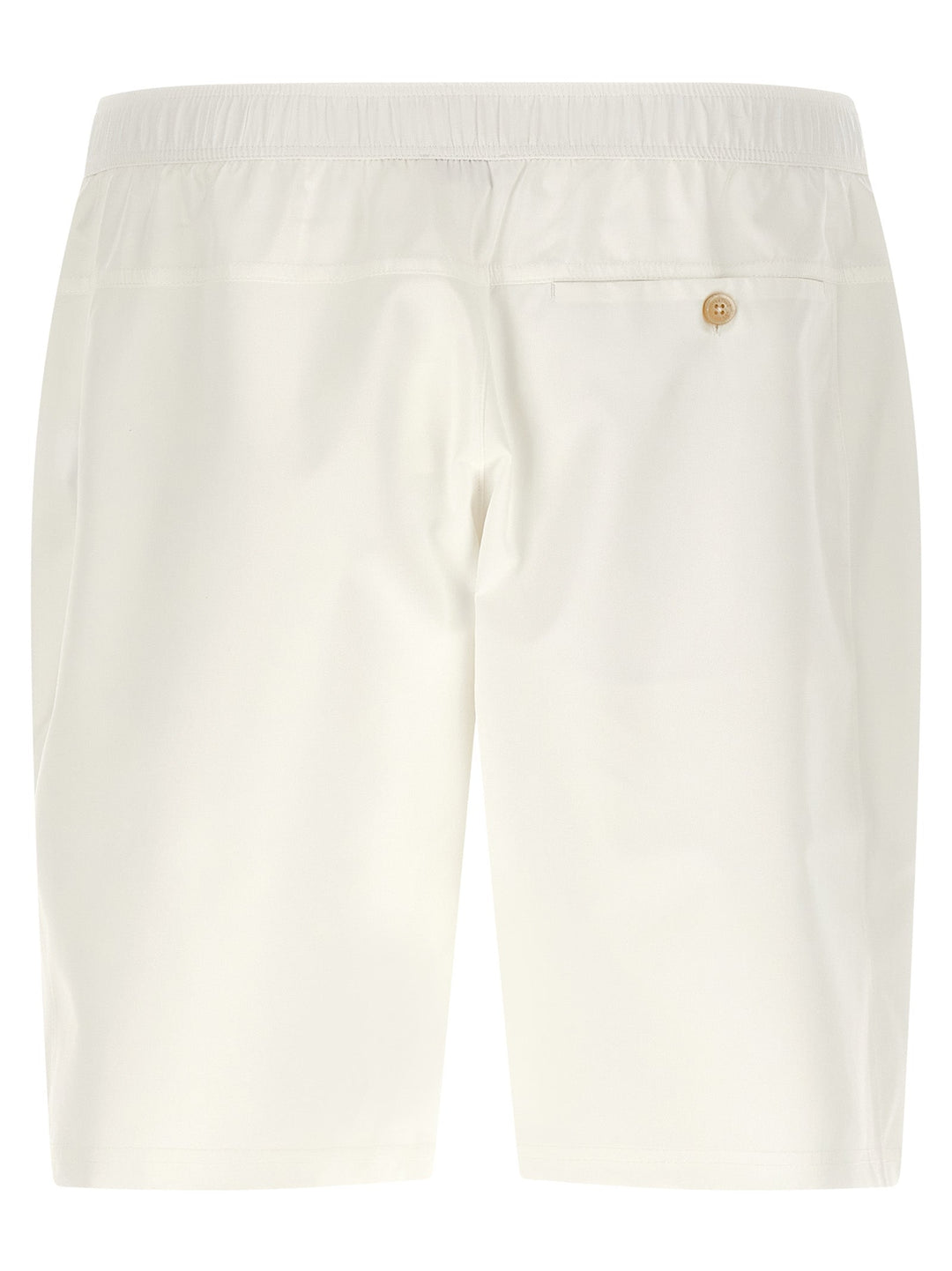 Brunello Cucinelli White Polyester Bermuda Shorts