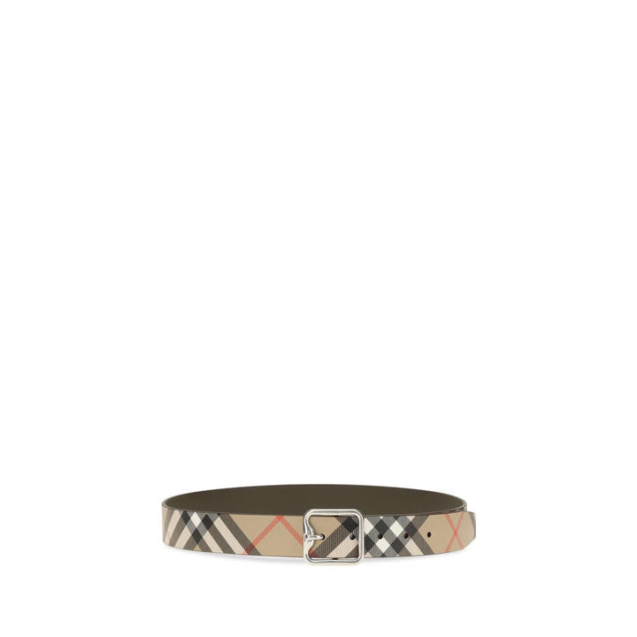 Burberry Beige Calf Leather Bos Taurus Regular Belt