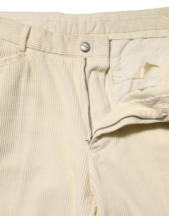 Men’s Burberry Beige Corduroy Cotton Straight Men Trouser Pants