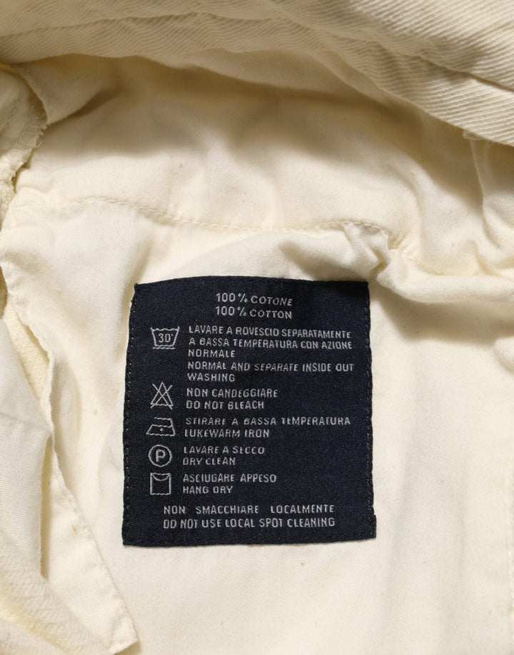 Men’s Burberry Beige Corduroy Cotton Straight Men Trouser Pants