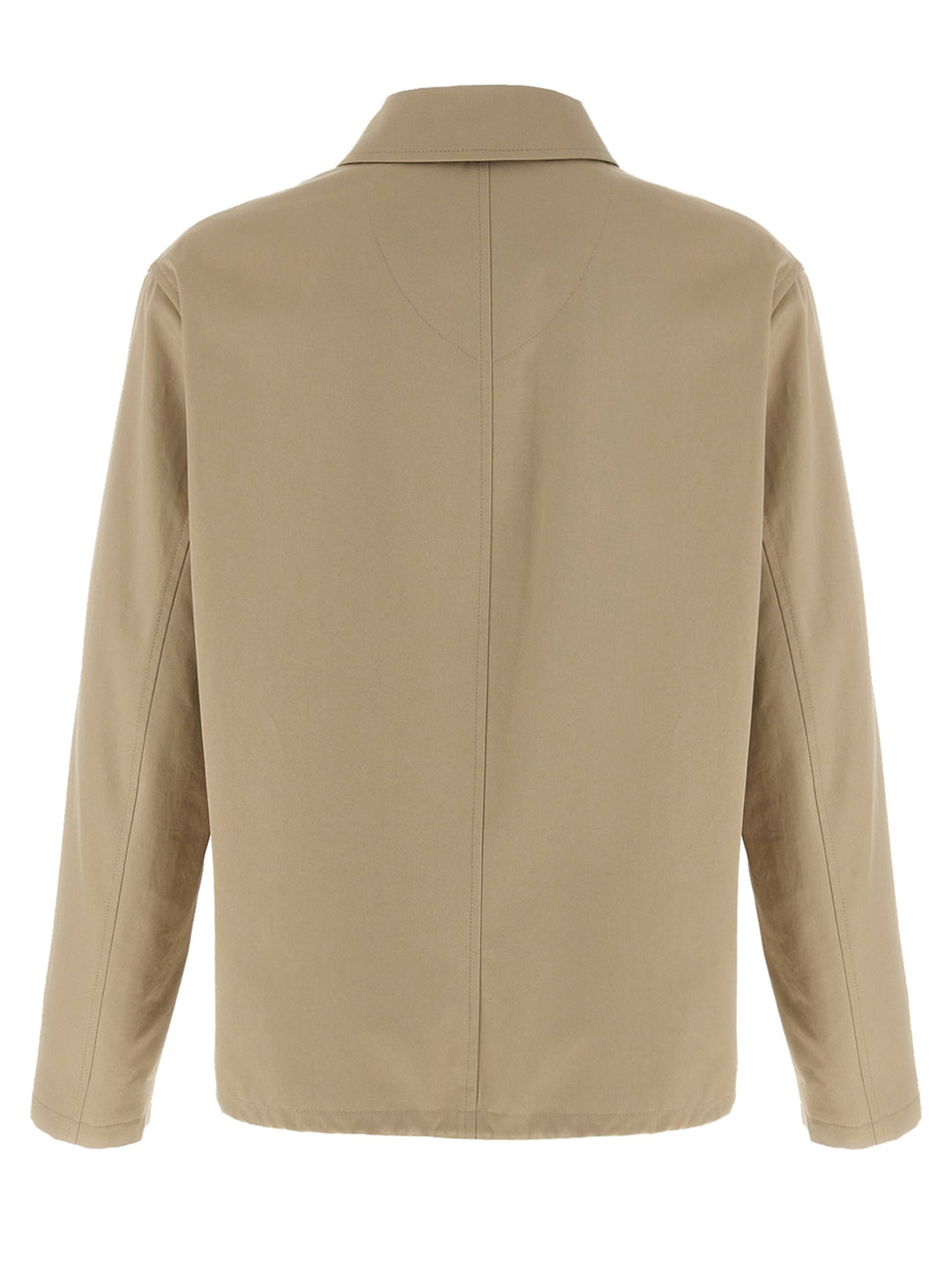 Men’s Burberry Beige Cotton Full-length Jacket