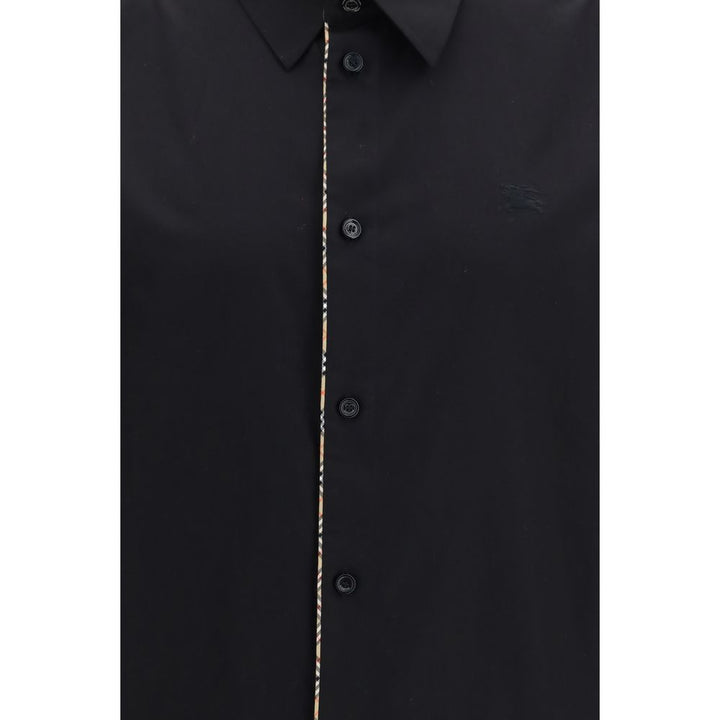 Men’s Burberry Black Cotton Dress Shirt