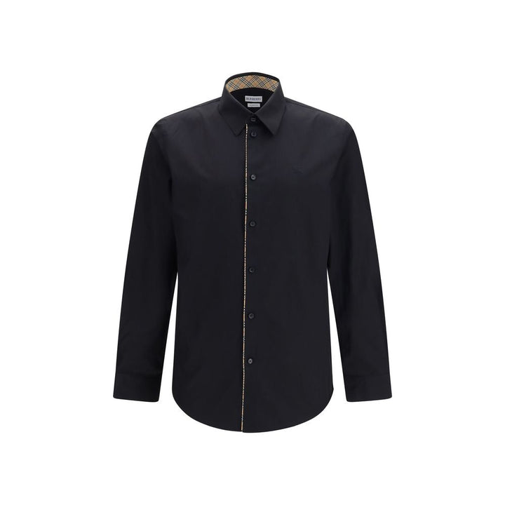 Men’s Burberry Black Cotton Dress Shirt