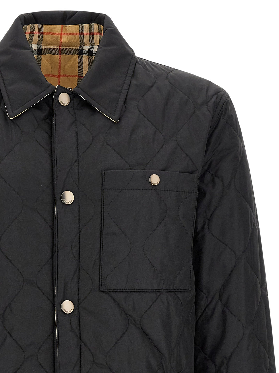 Men’s Burberry Black Polyamide Full-length Jacket