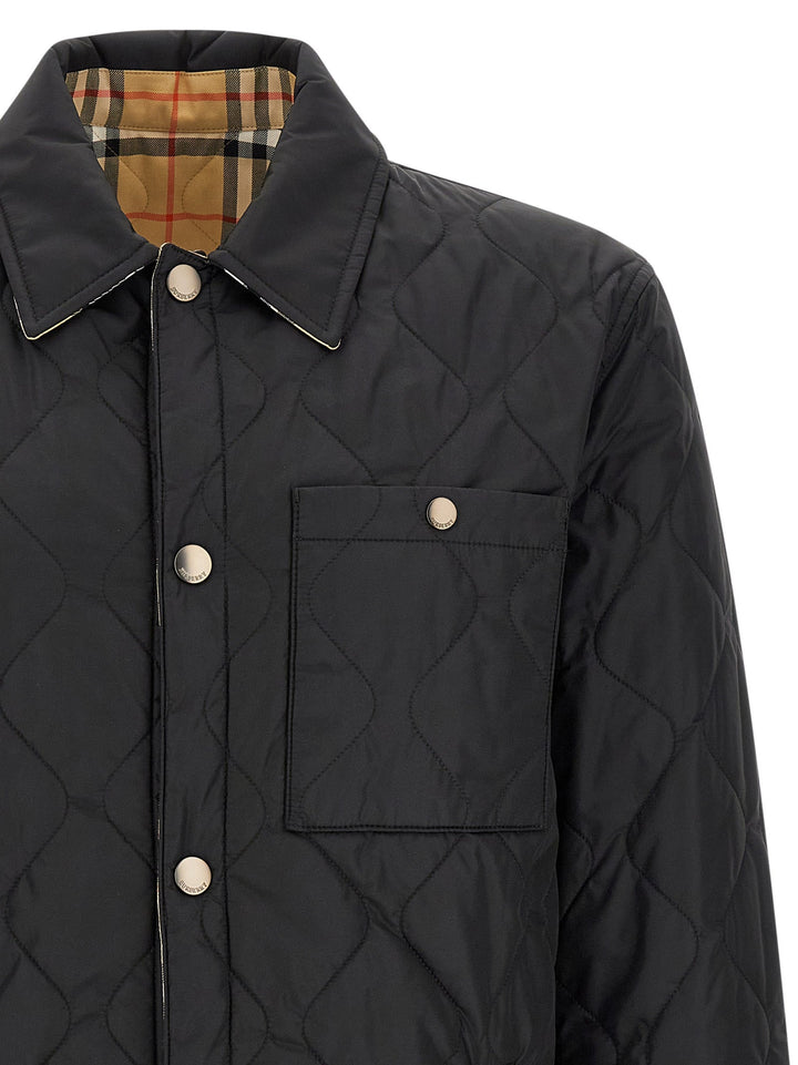 Men’s Burberry Black Polyamide Full-length Jacket