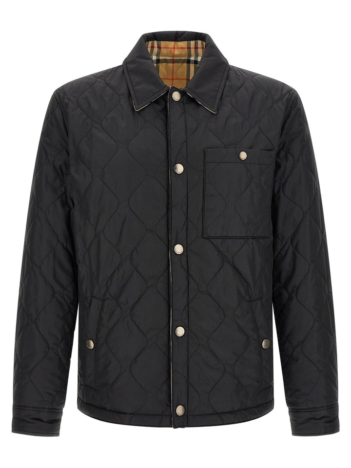 Men’s Burberry Black Polyamide Full-length Jacket