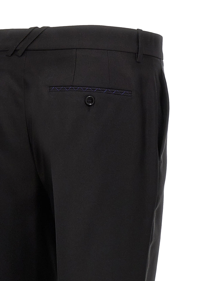 Men’s Burberry Black Virgin Wool Dress Pants