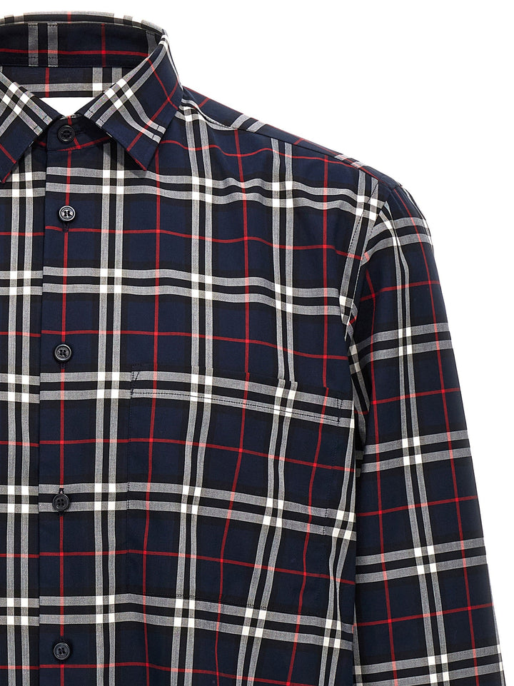 Burberry Blue Cotton Blouse