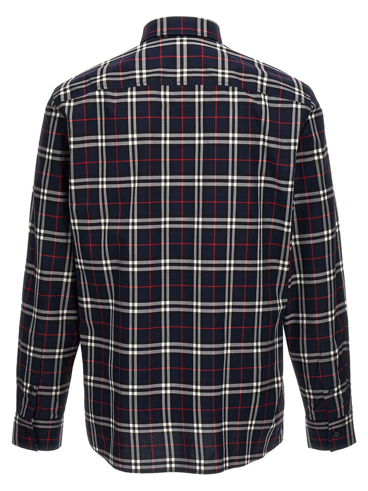 Burberry Blue Cotton Blouse