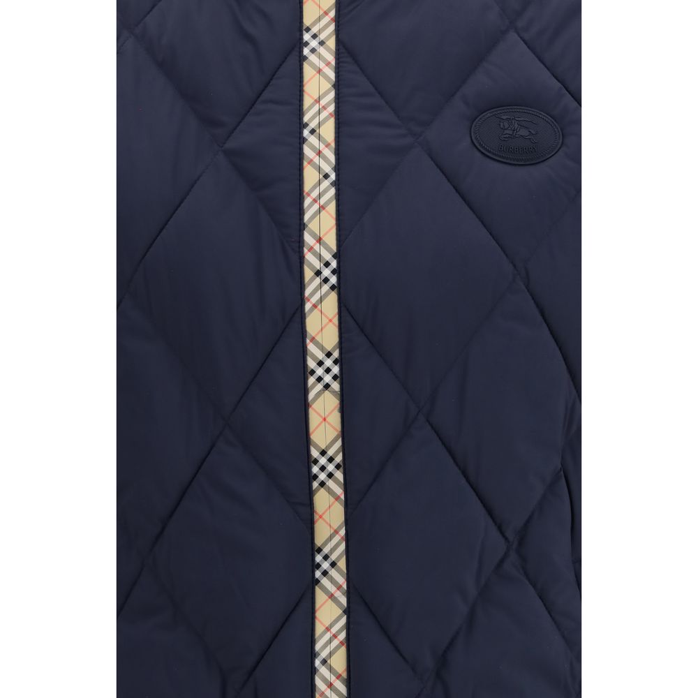 Men’s Burberry Blue Polyamide Sleeveless Jacket