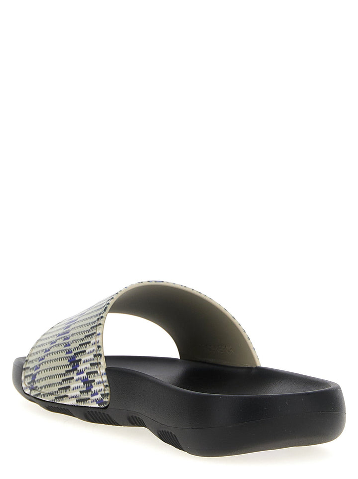 Men’s Burberry Multicolor Polyurethane Slides