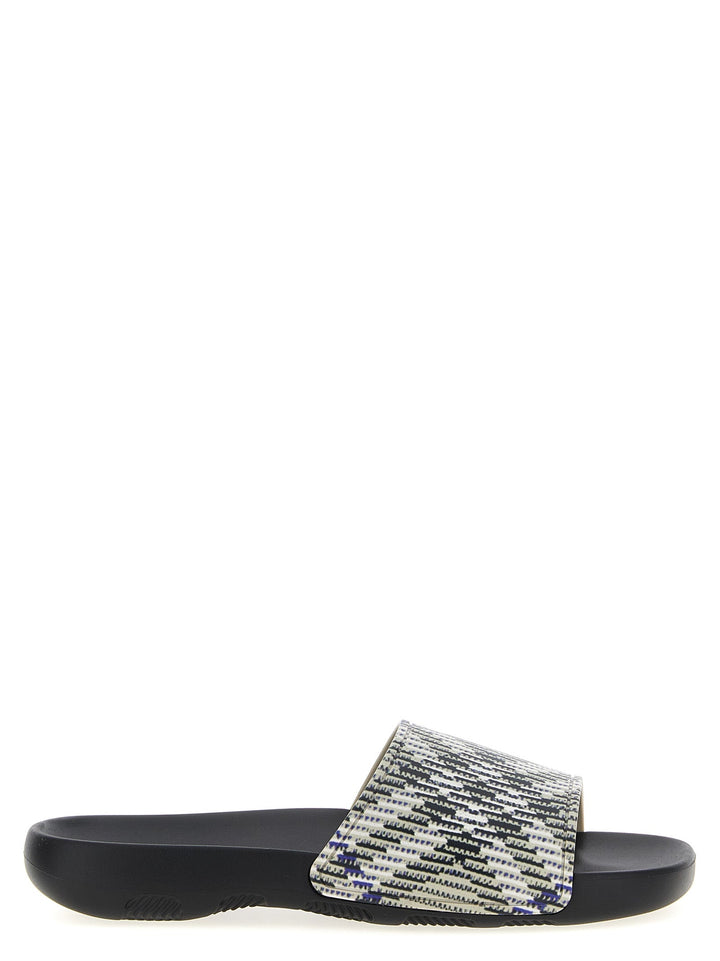 Men’s Burberry Multicolor Polyurethane Slides