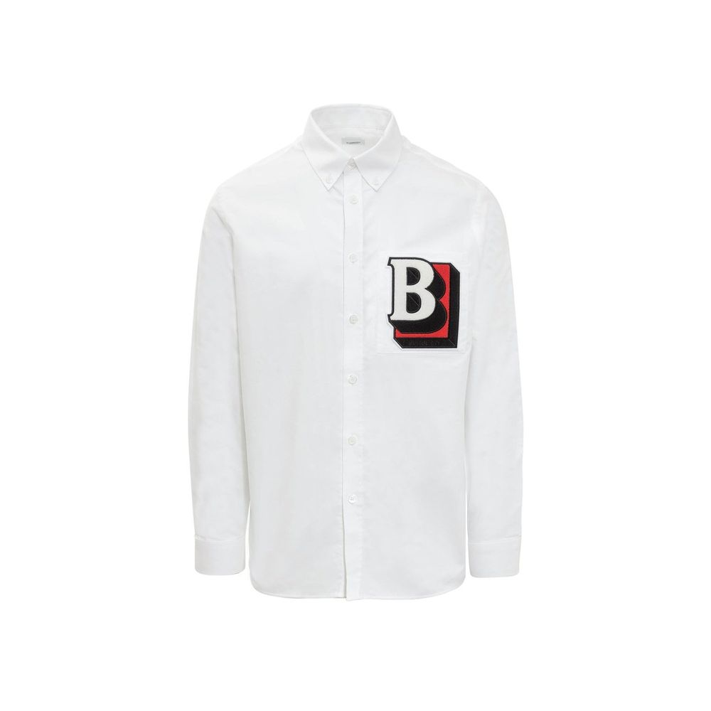 Men’s Burberry White Cotton Dress Shirt