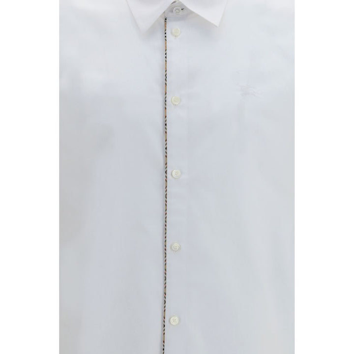 Men’s Burberry White Cotton Dress Shirt