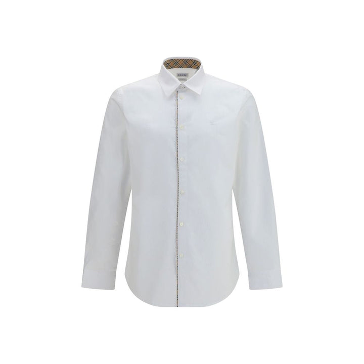 Burberry White Cotton Dress Shirt