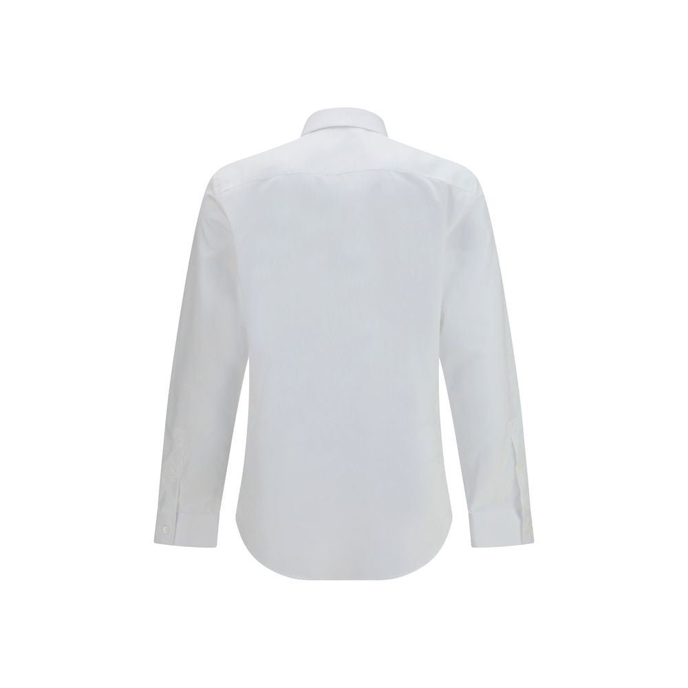 Burberry White Cotton Dress Shirt