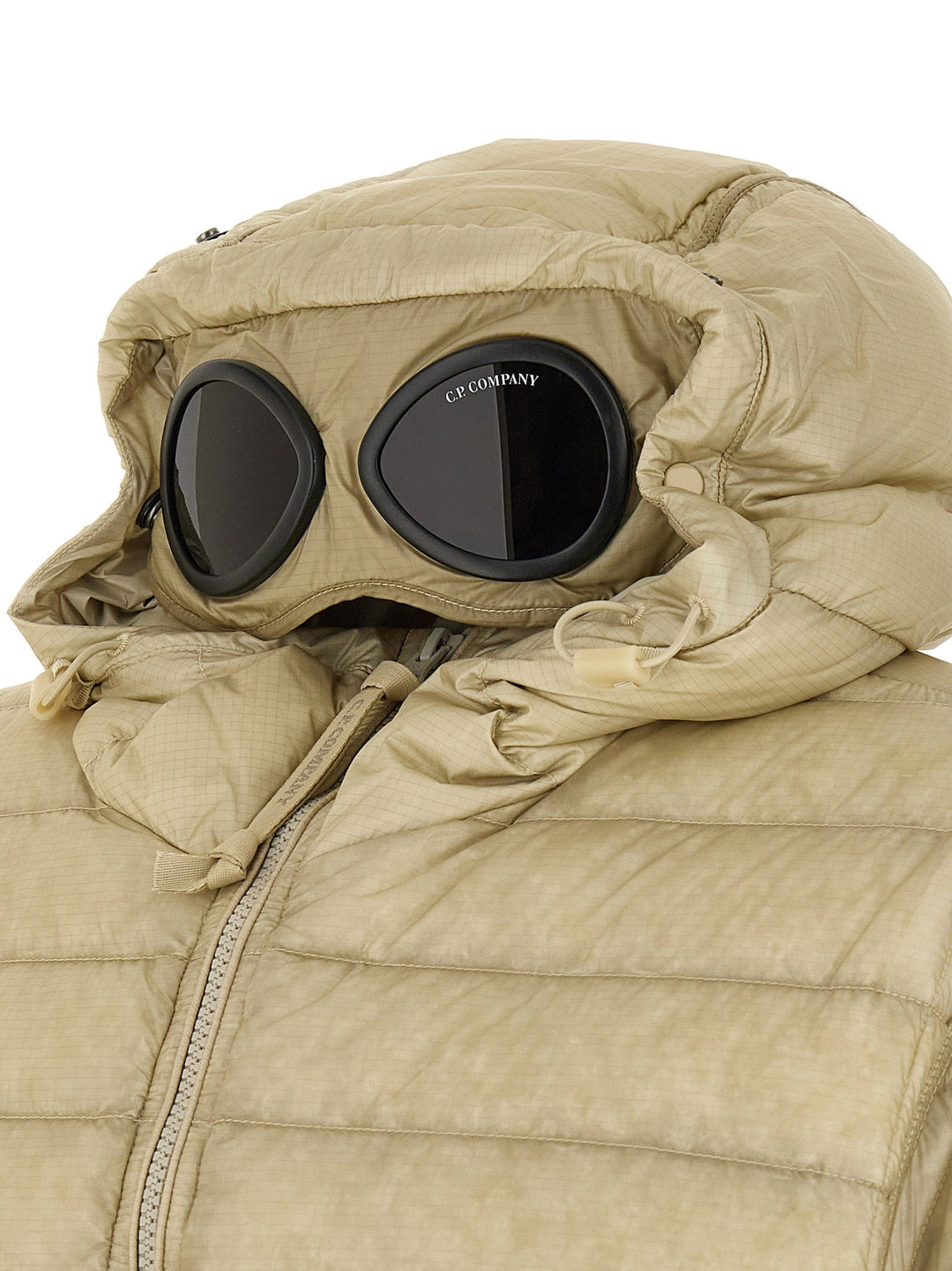 Men’s C.p. Company Beige Polyamide Full-length Jacket