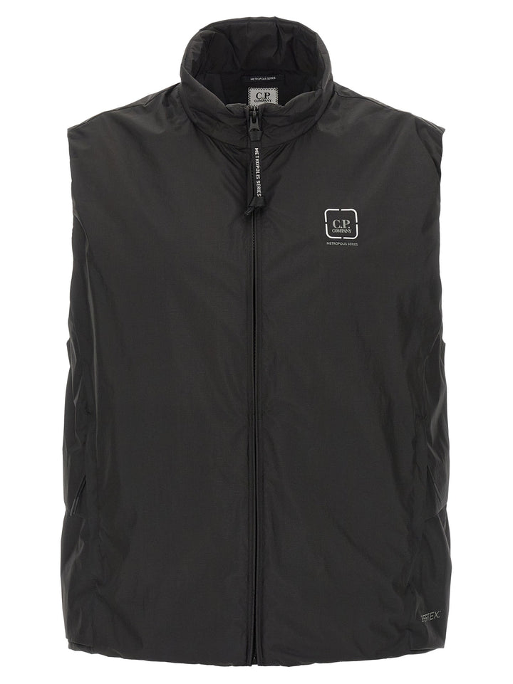 Men’s C.p. Company Black Polyamide Sleeveless Jacket